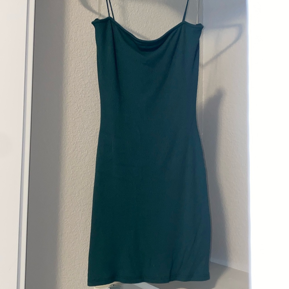 Hunter green Mini dress